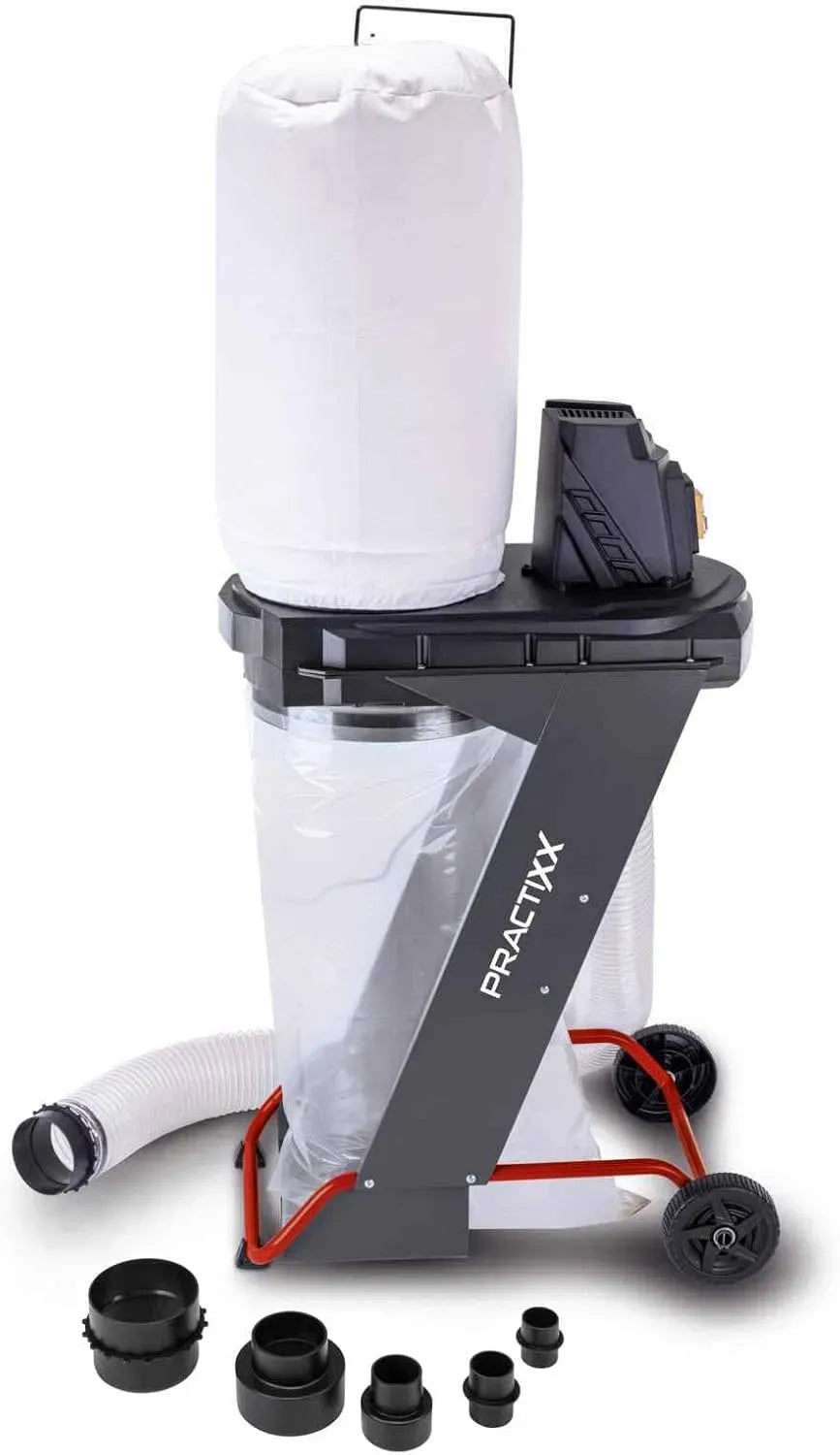 Aspirateur, 75 L, 550 W, 1150 m³/h, Practixx PX-AS-550, sac de collecte 75L, tuyau d'aspiration 2 m, capacité d'aspiration 1150 m³/h, Ø 100 mm