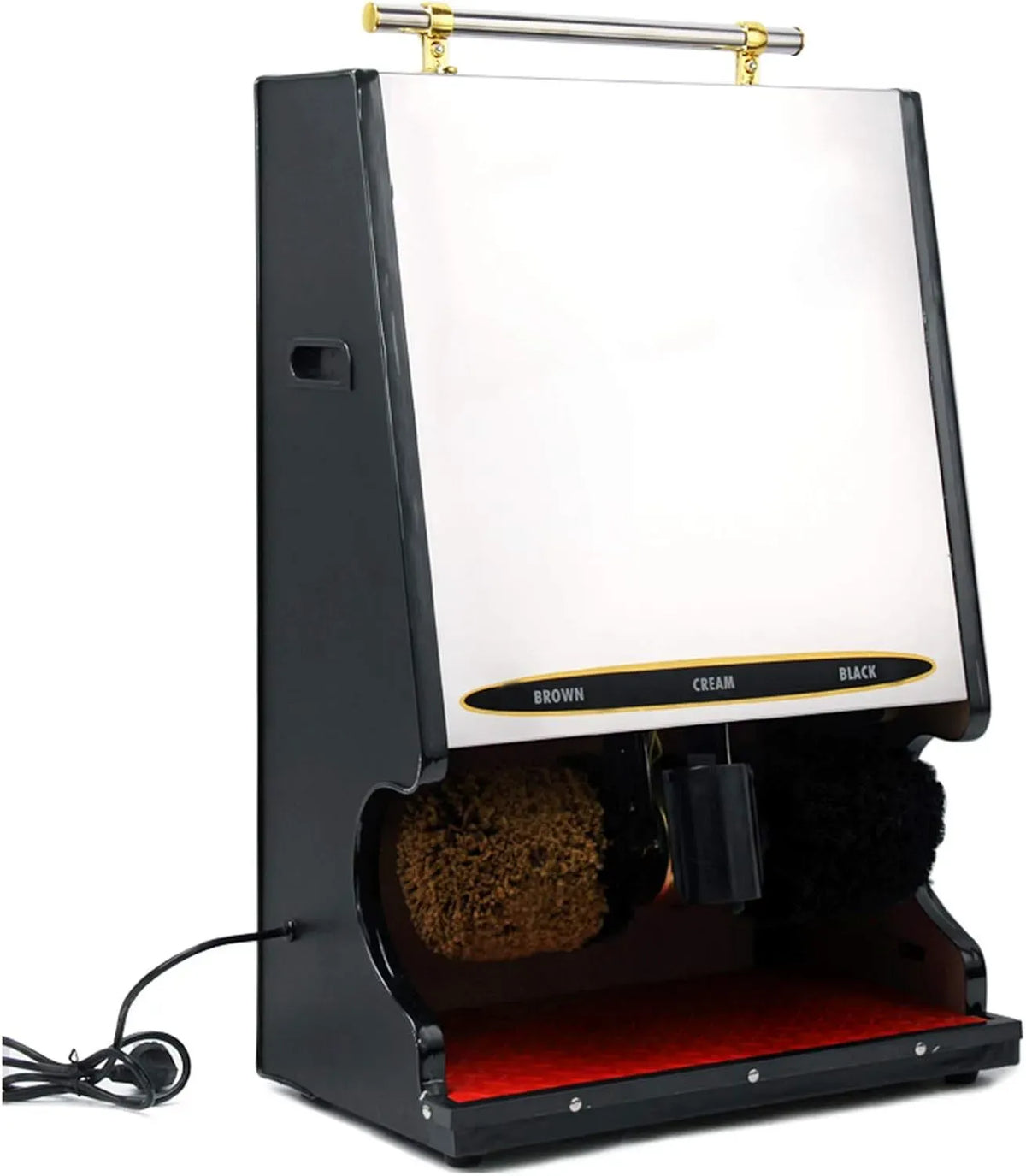 Brosse, argenté, Cireuse à Chaussures électrique, Kit de Brosse Nettoyage Polissage Chaussures AutomatiqueSilver