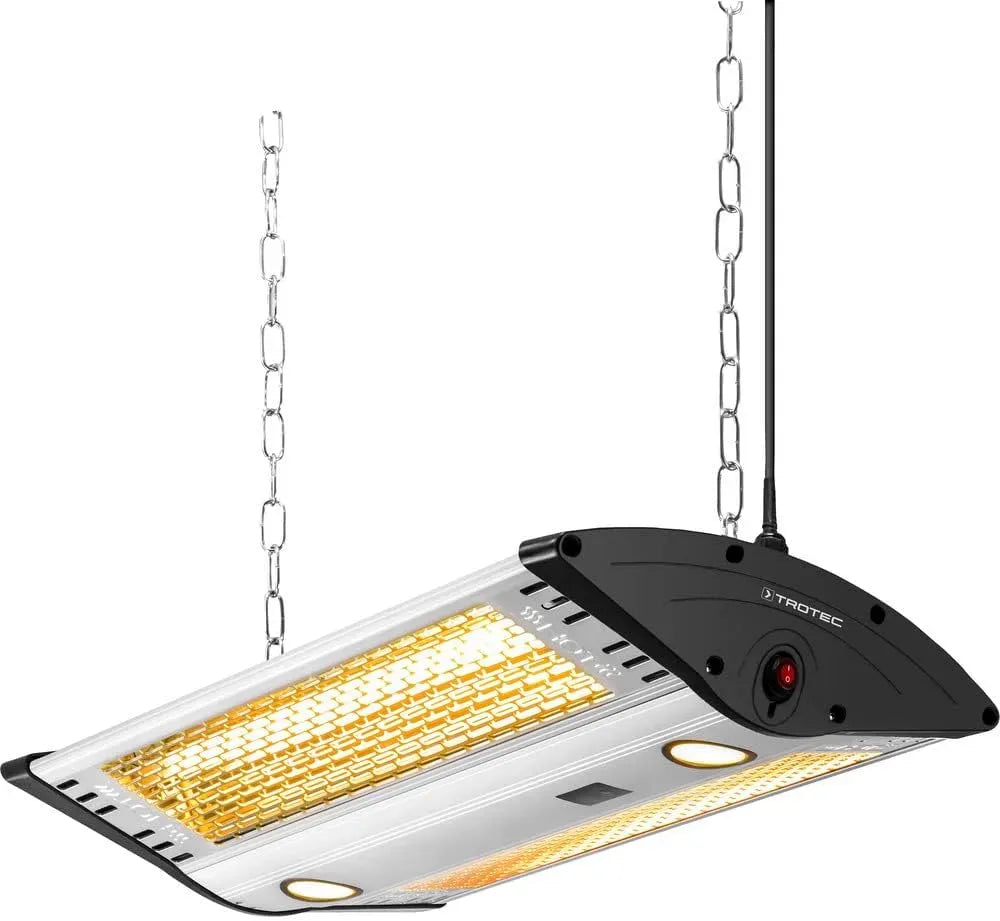 Radiateur électrique, TROTEC IR 2000, extérieur, convient pour 15 m², 1.000 W, 2.000 W