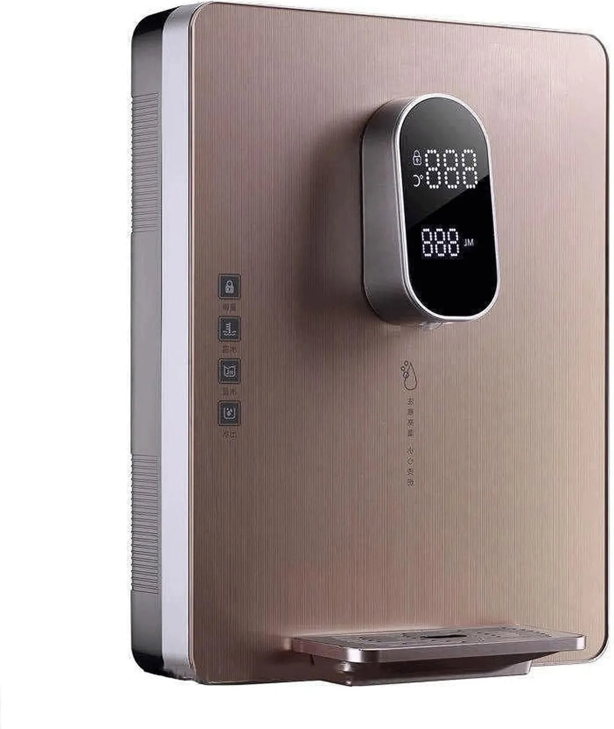 température réglable, Fontaine à Eau Froide instantanée Murale dorée, pour la Maison, débit de 25 L/h, alimentée par Le réseau d, Le Bureau et Les