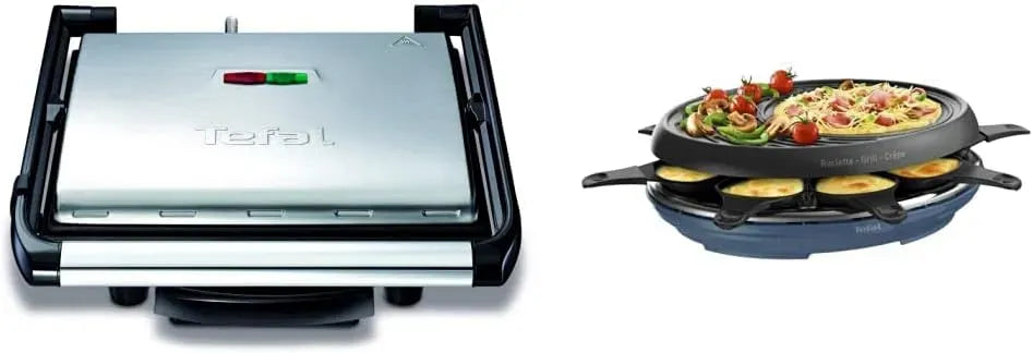 Tefal Presse, Grill, gril à panini et croque-monsieur, 2000 W, revêtement antiadhésif