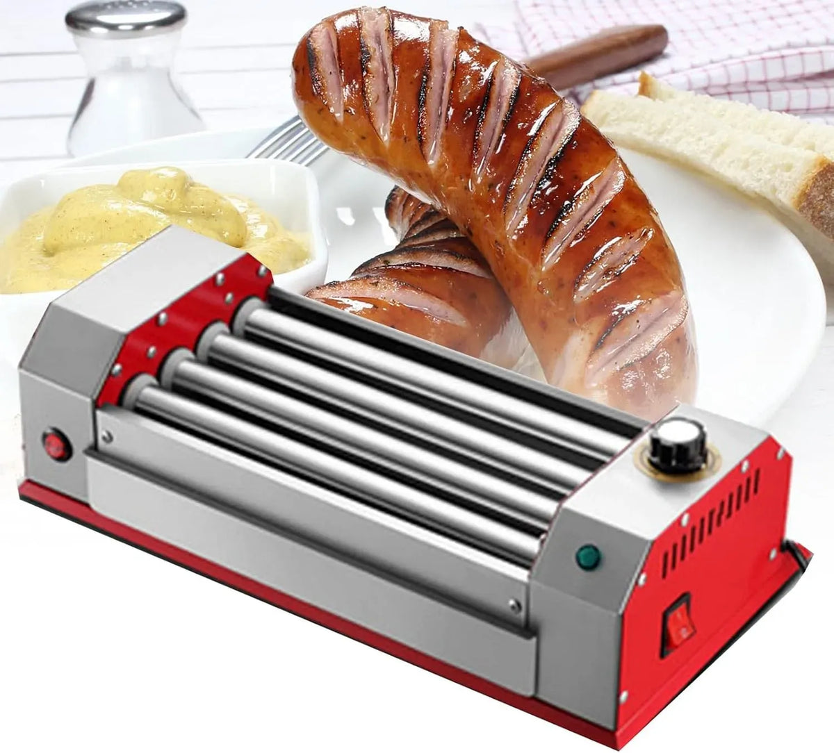 Machine à Hot-Dog, Interrupteur, Grill, professionnel, pour Usage Familial