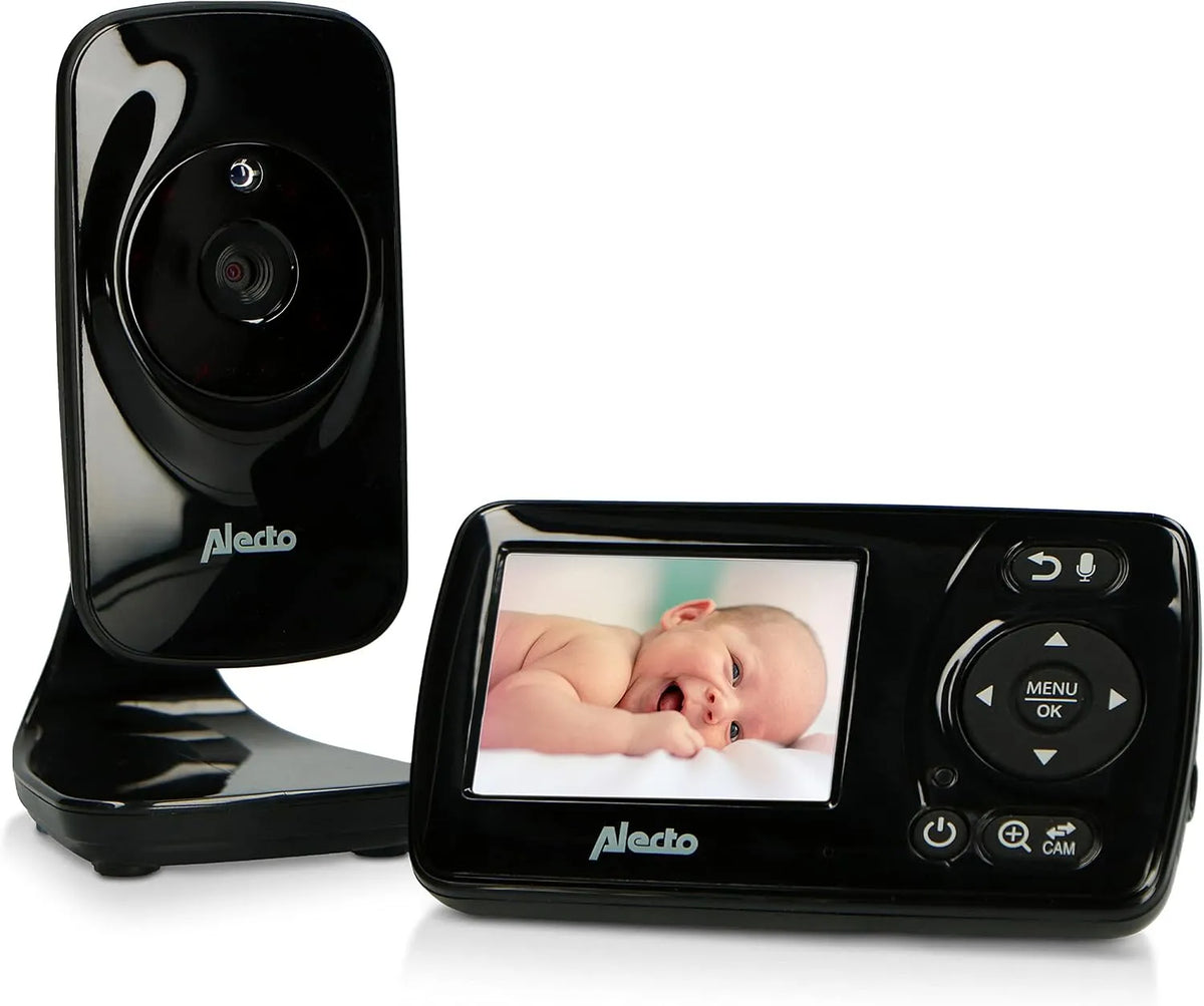 DVM71BK Babyphone, caméra, moniteur vidéo pour bébé, 300 m, noir, Alecto