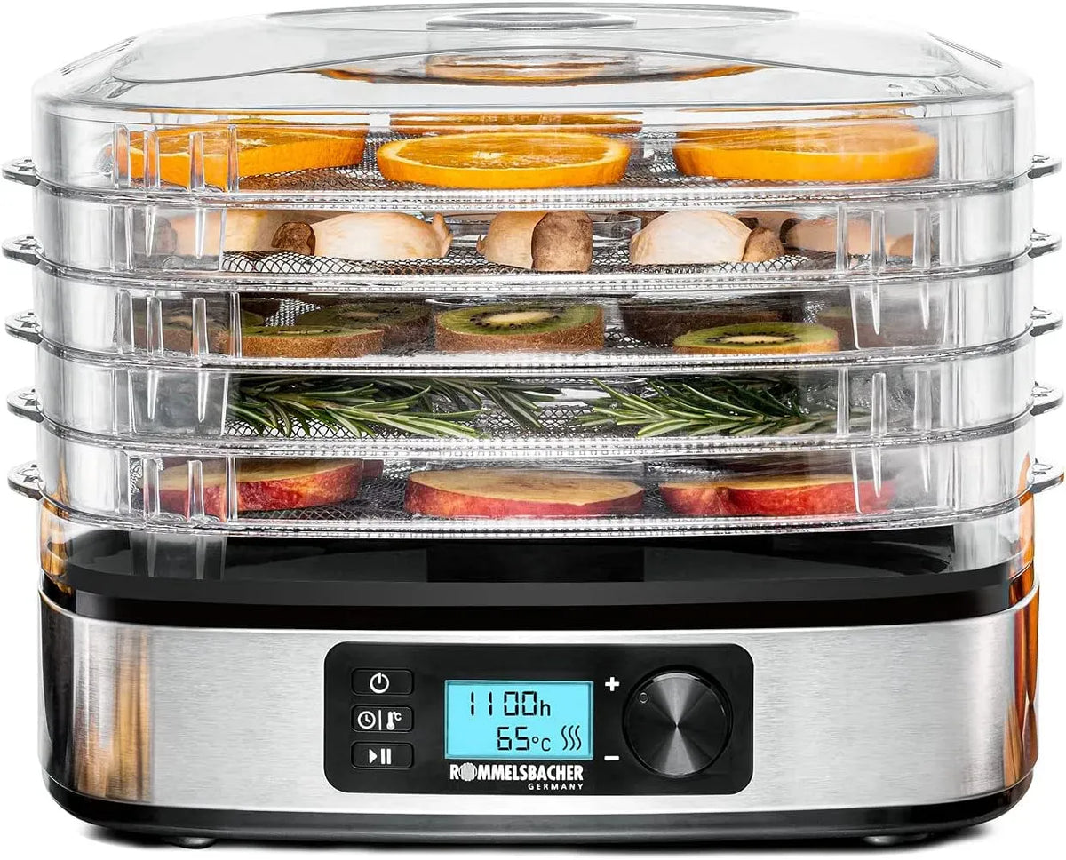 Rommelsbacher DA 350 Dehydrator stainless steel black silver