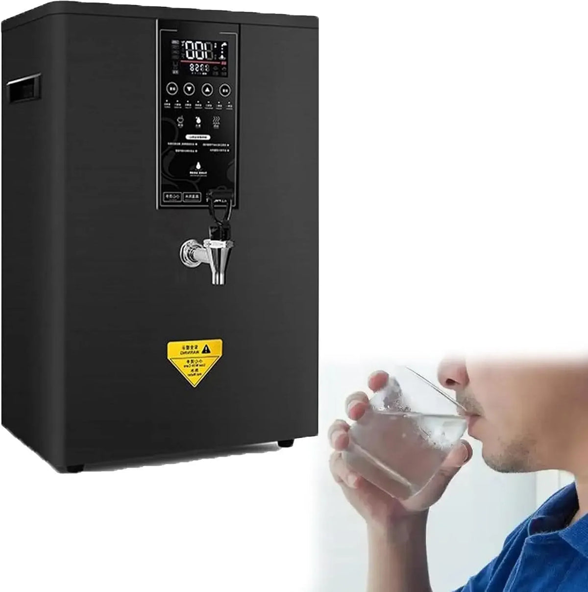Chauffe-eau 60L-Black, 60 L, écran LCD, professionnel, noir