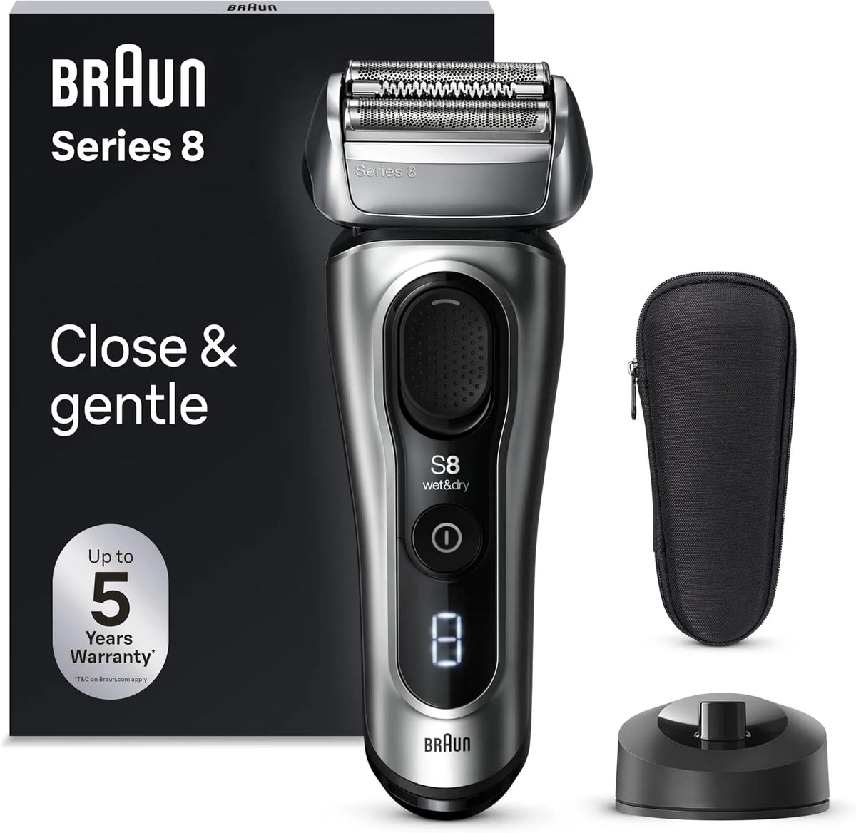 Braun Series 8 8517s Rasoir, IP65, pour Homme