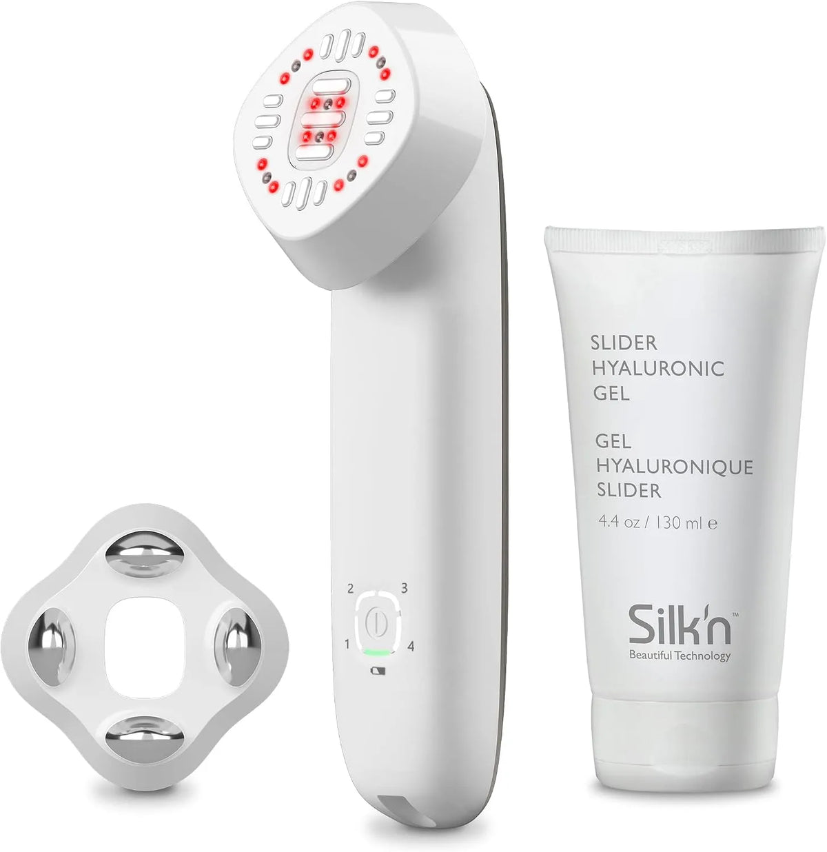 Appareil, sans fil, blanc, pour le visage et le cou