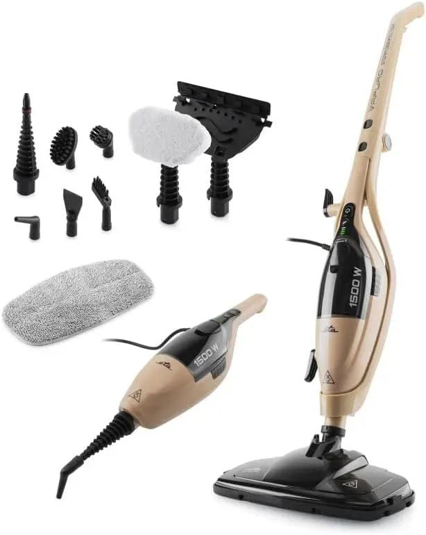 Nettoyeur vapeur, 1000 W, ETA, grand réservoir, fente vapeur avec pression de vapeur de 3 bar, câble de 5 m et kit d'accessoires de 9 pièces