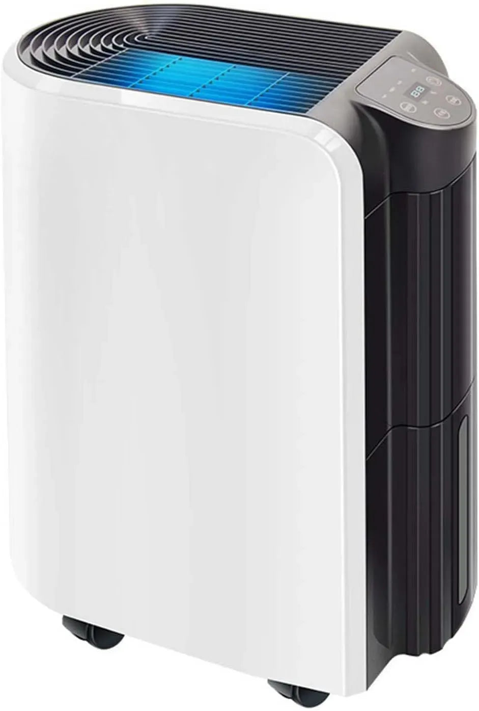 Déshumidificateur, 2 L, portable, minuteur, application, grand réservoir, silencieux, minuterie à 2 Modes, réservoir d'eau de 2L