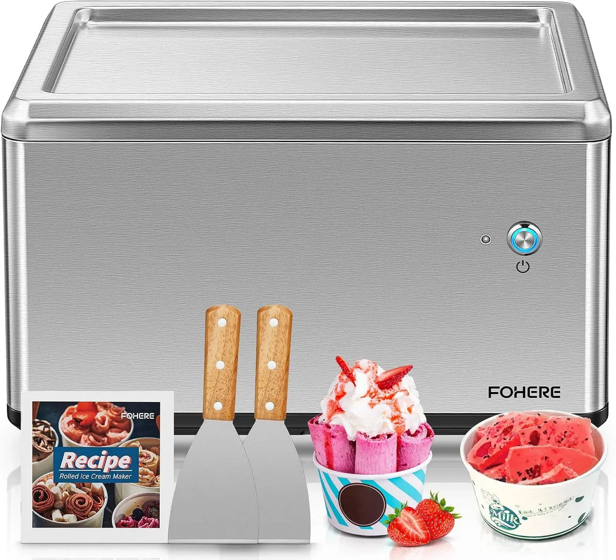 Machine à Glace, machine à café électrique, tactile, pour Ménage, FOHERE