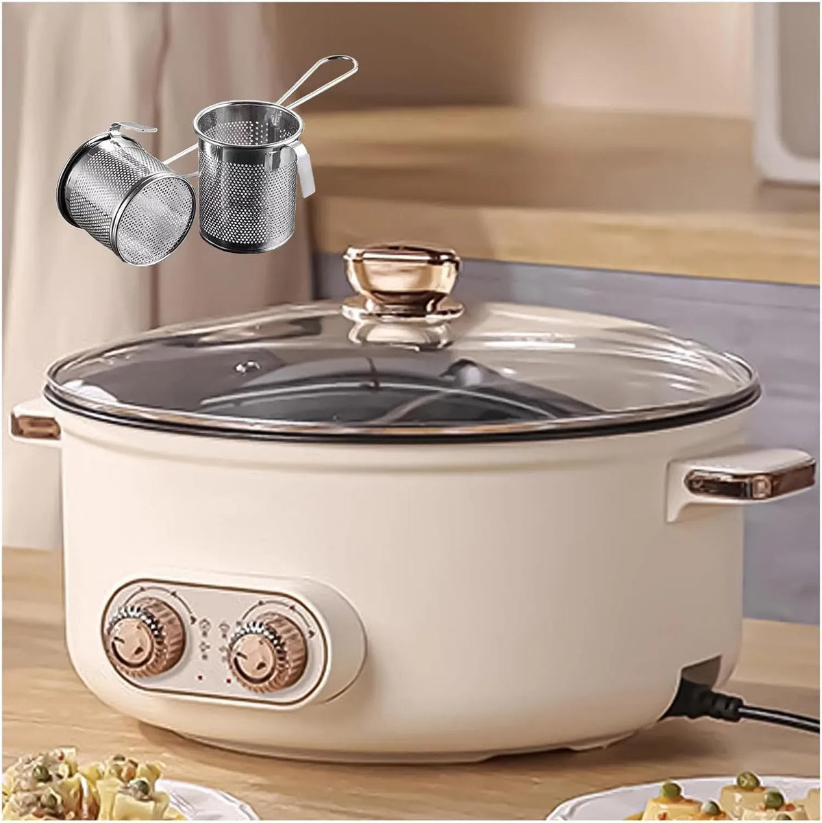 Interrupteur, Fondue, 5.5 L, IP65, Appareil, Fondue Chinoise Electrique