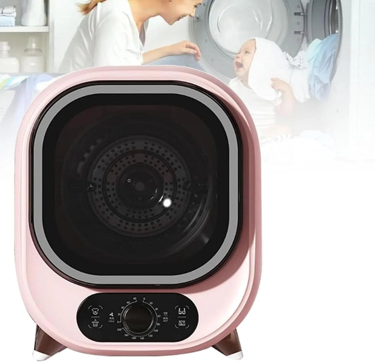 Sèche-linge, 450 W, 0,8 kg, portable, acier inoxydable, Seau en Acier Inoxydable d'une capacité de 0,8 kg, pour Appartements et dortoirs