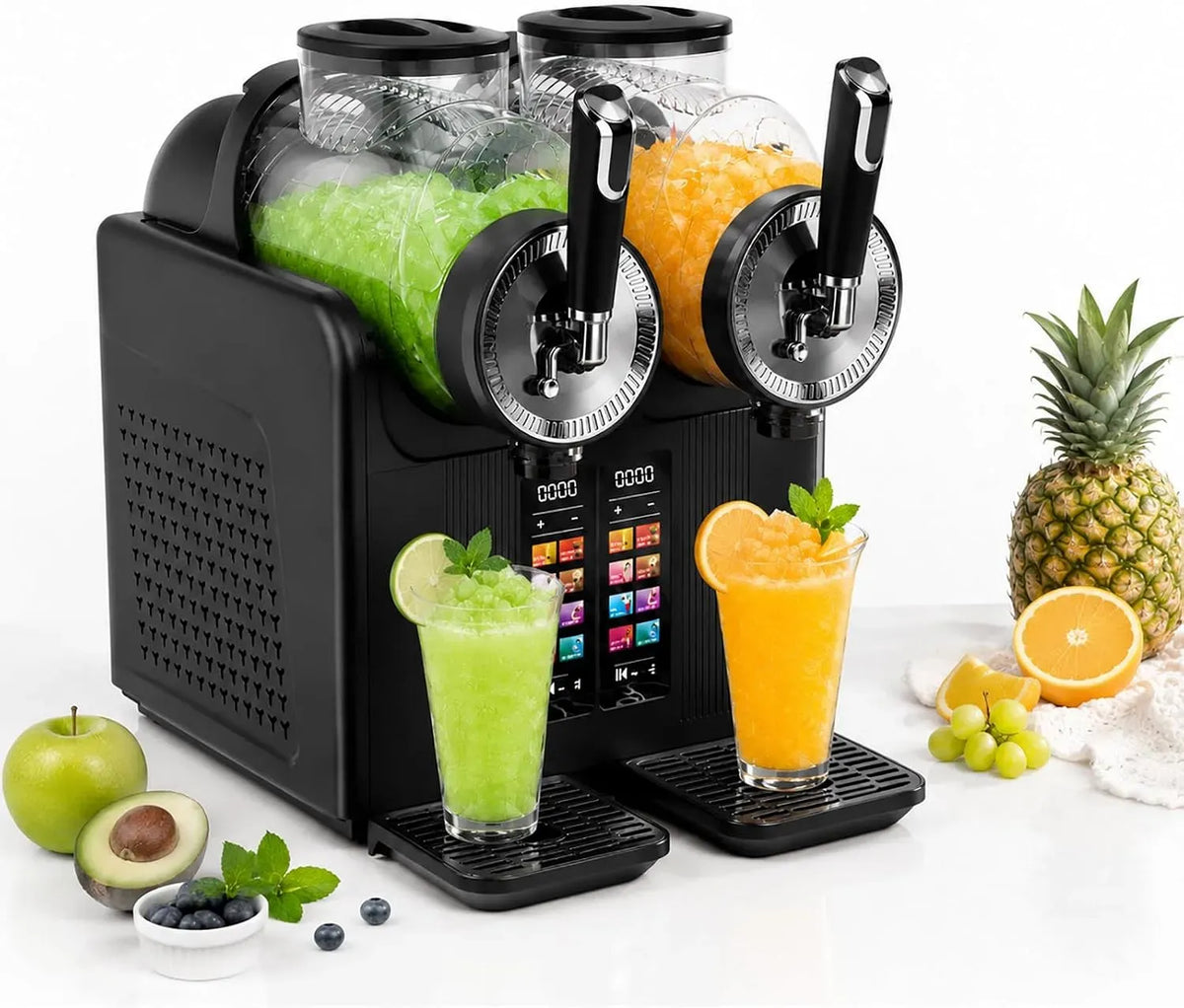 Machine à Granités, Distributeur, Moteur, fontaine distributrice de boissons, machine à café électrique, 380 W, tactile, professionnel, noir