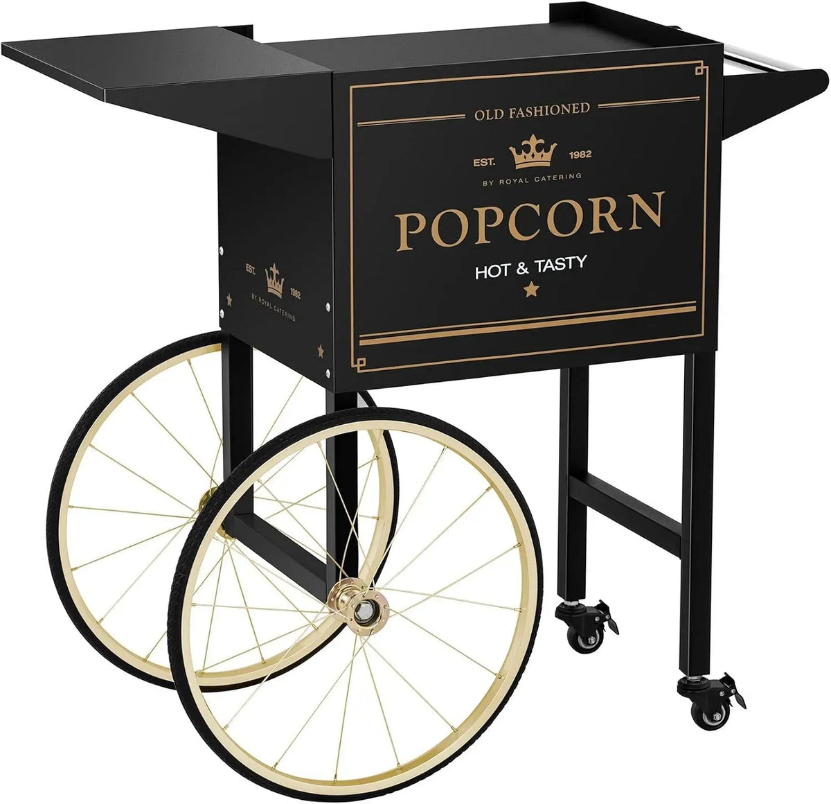 RCPT-BGWG-1 Machine À Popcorn, Chariot, professionnel, restauration, noir, pour Machine À Popcorn Professionnelle Sur Roue RCPT-BGWG