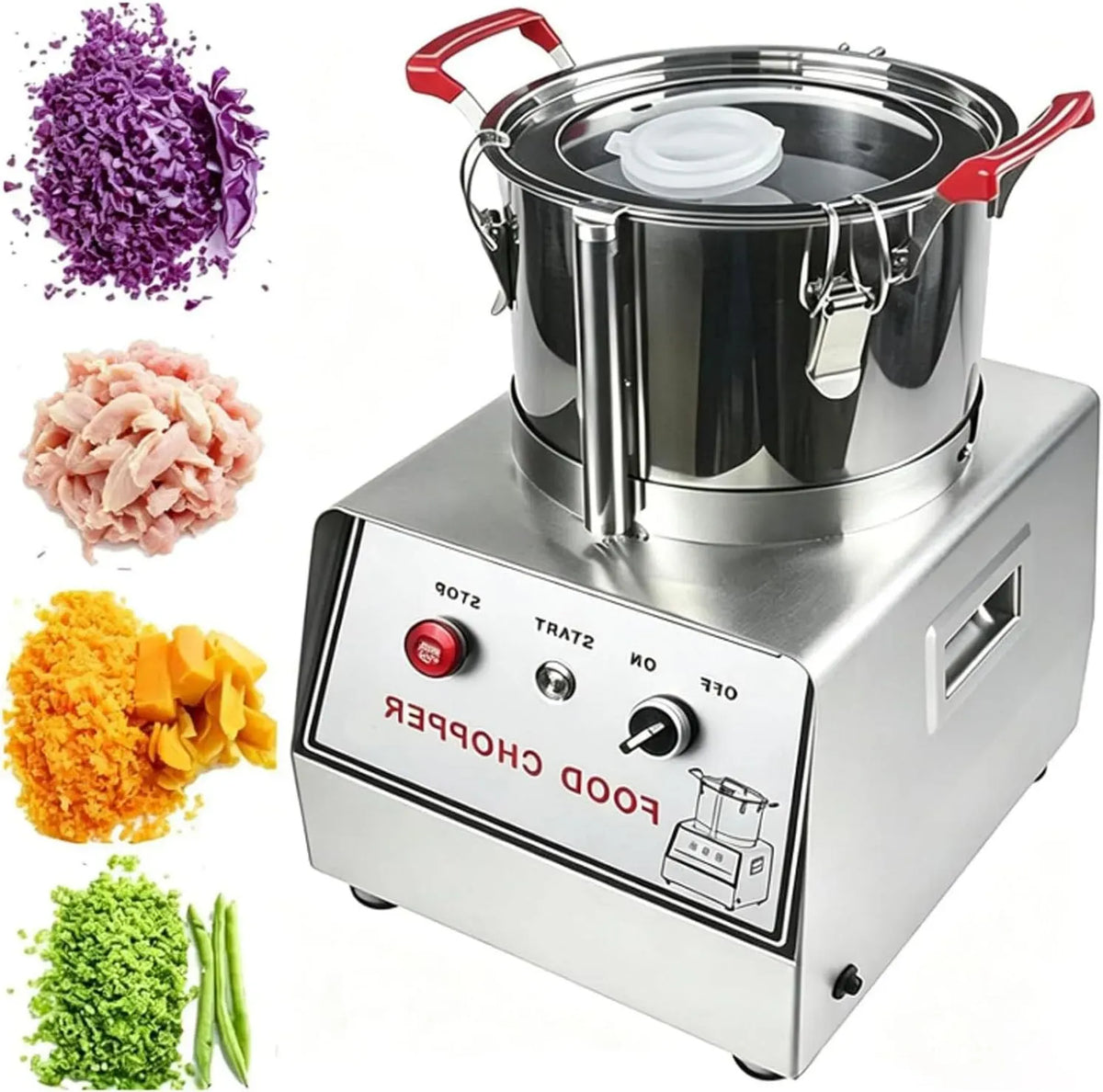 robot, 7 L, professionnel, acier inoxydable, pour viande