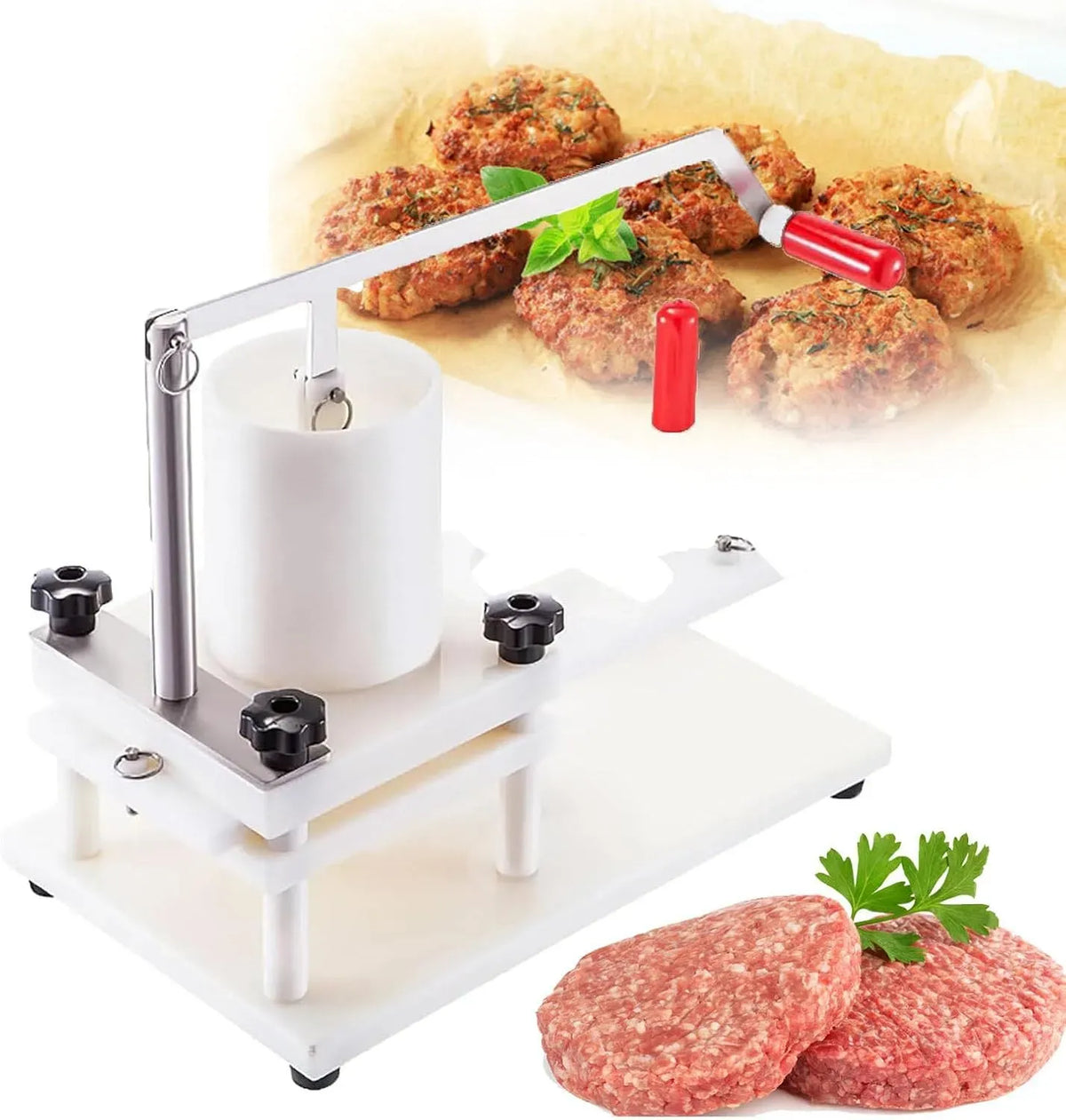 Machine à hamburger, barbecue, table, 1,5 kg, pour restauration rapide et préparation de la viande au b