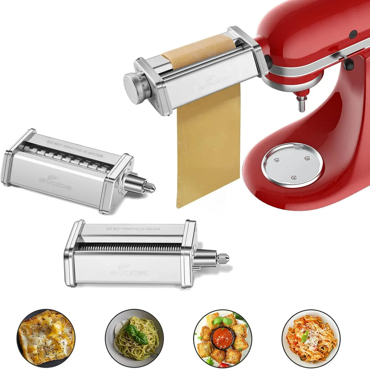 KitchenAid Machine à pâtes, machine à nouilles, GVODE Accessoire pour Pâtes pour