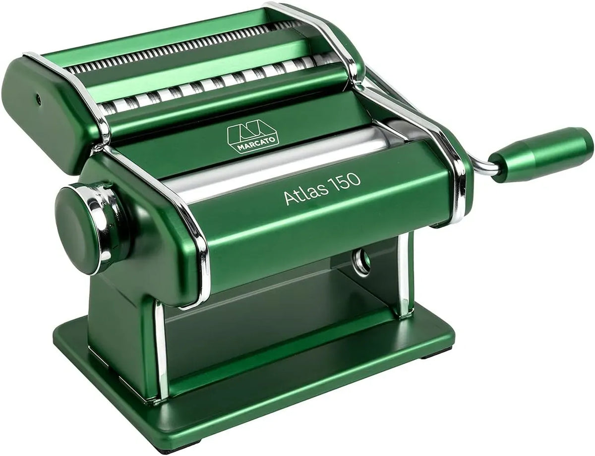 Machine à pâtes, machine à nouilles, vert, appareil pour pâtes fraîches, Marcato Atlas 150 Machine à pâtes Alliage léger Vert