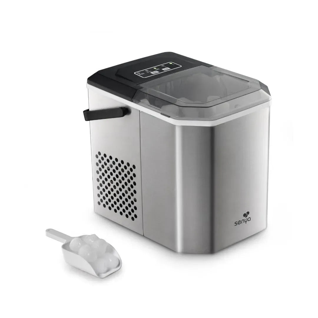 Machine à glaçons, 1,3 L, SENYA ICE 12kg/24h, portable, grand réservoir, 9 Glaçons en 6 à 13 min, Compacte et Portable, 2 Tailles, COOL