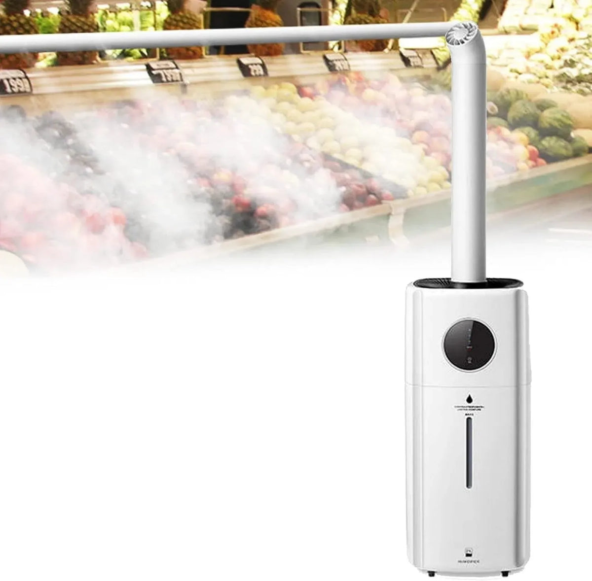 Humidificateur, humidificateur industriel, 21 L, 2000 ml/h, 200 m, pour ateliers