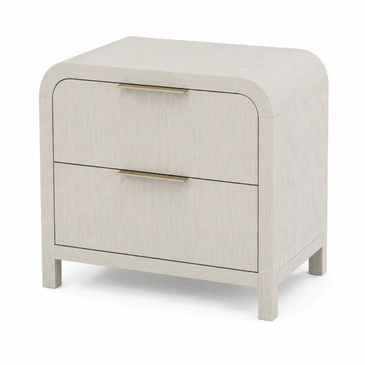 Table de chevet en bois avec 2 tiroirs