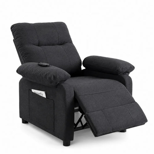 Fauteuil en Tissu avec Repose-Pieds Inclinable