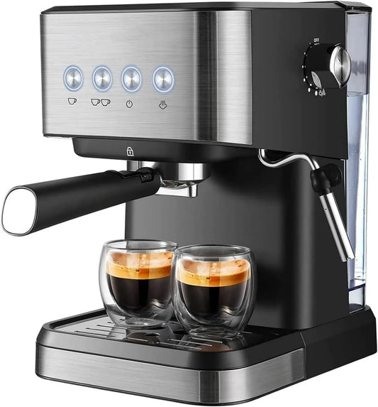Mousseur à lait, 1,5 L, 1050 W, émulsionneur à lait, grand réservoir, professionnel, cappuccino et café