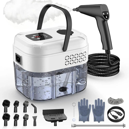 Radiateur électrique, 1,7 L, 2500 W, portable, grand réservoir, vapeur, nettoyeur vapeur portable pour la maison et