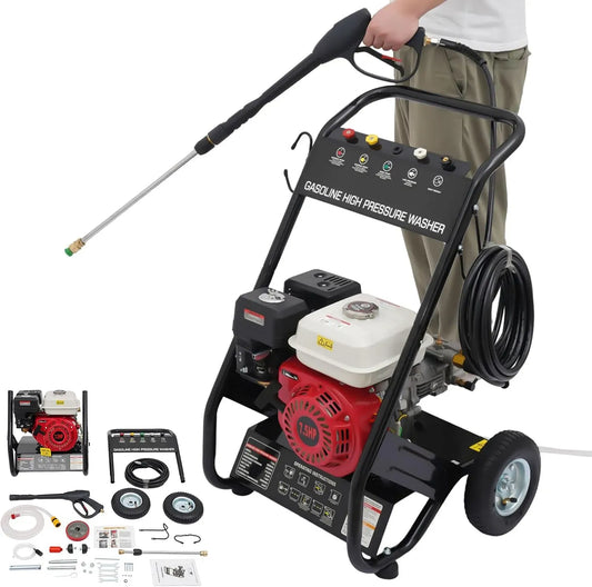 Nettoyeur haute pression, professionnel, 3400 tr/min, moteur monocylindre 4 temps, 2200 psi, 2,3 GPM