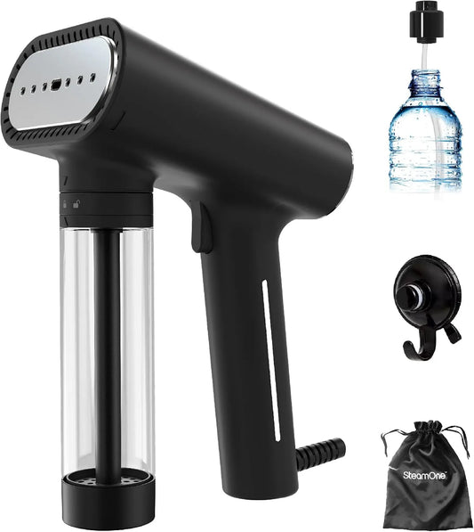 EUNS150B SteamOne, Défroisseur Vapeur à Main Karl, pour Maison, Fer à Repasser Portatif Haute Puissance 2000W, Réservoir 150ml, Cable 3m, Steamer de