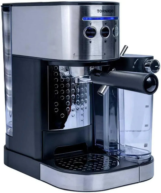 Machine à expresso TCM-14125, 1,2 L, acier inoxydable, noir, 15 Bars