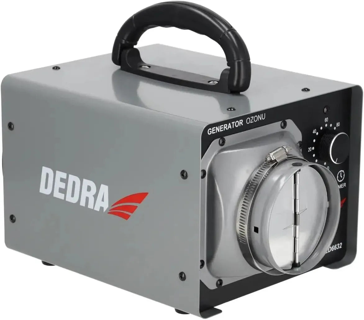 Ventilateur DED6632, minuteur, Tuyau flexible avec raccord, Générateur d'ozone 20 g/h, DEDRA