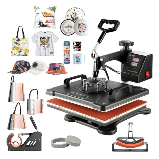 VEVOR X 12 Presse, 15 pouces, 38 X 30cm, 30 cm, fonction chauffante, pour Transfert Par Sublimation