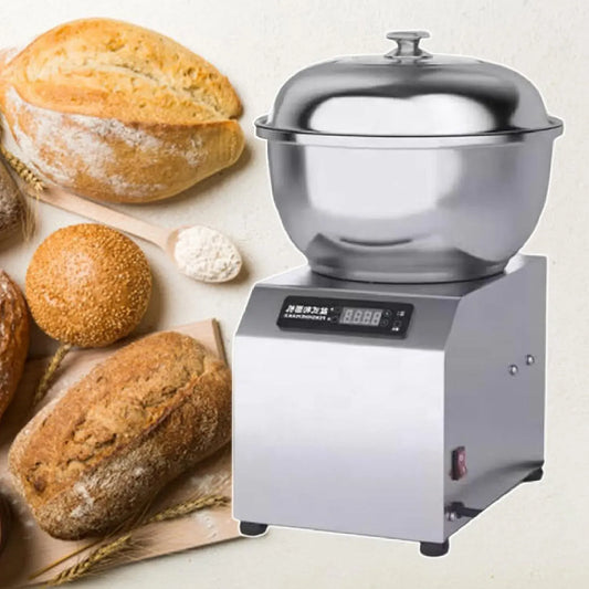 kg/8 pour pâte, vitesse réglable, Pétrin à spirale électrique 5 kg, 1800 W, 220 V, en acier inoxydable, salade
