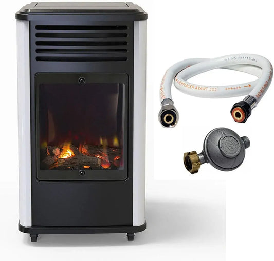 Ustensile de cuisson, 3400 W, noir, ustensile de cuisine, Poêle à gaz Mobile 3400W Effet feu de Bois