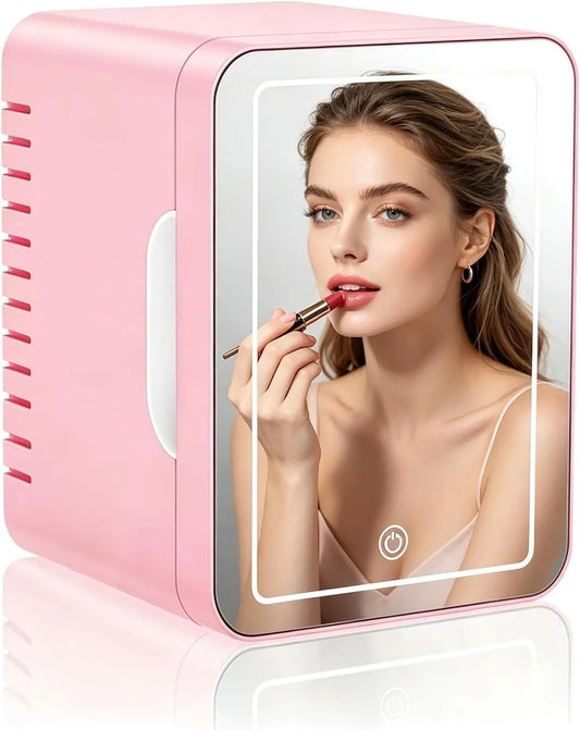 Réfrigérateur, appareil frigorifique électrique, Frigo Cosmetique Maquillage Mini Frigo Beauté Miroir LED pour Soins Visage