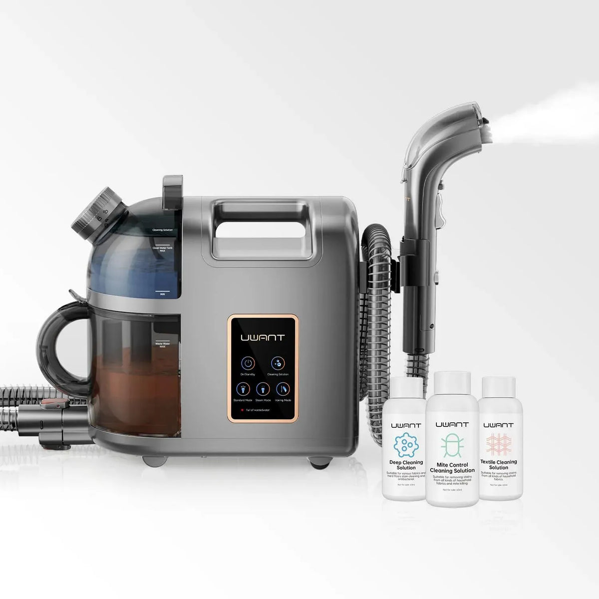 Aspirateur, 1900 W, 74 dB, UWANT B200, vapeur, Nettoyeur Vapeur Pour Canapé, 12000Pa