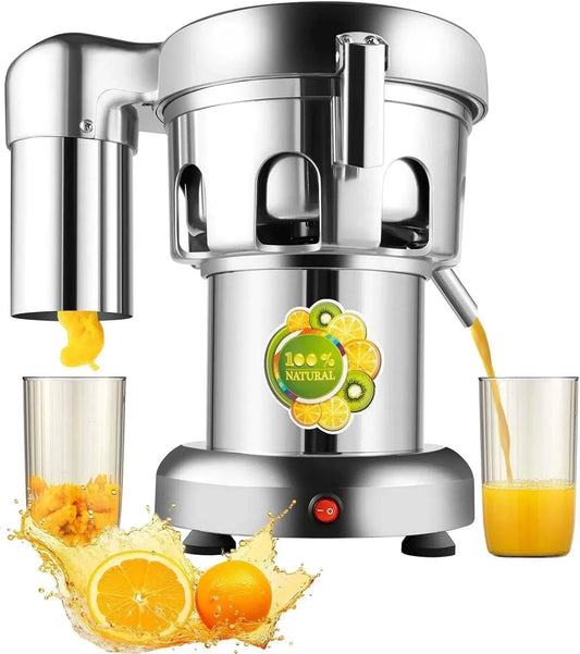 Extracteur de jus, 25 x 40 x 35 cm, 2 L, 370 W, 550 W, professionnel, Grande capacité 2 L pour Fruits et légumes, 2800 TR/Min, capacité 80-100 kg/h