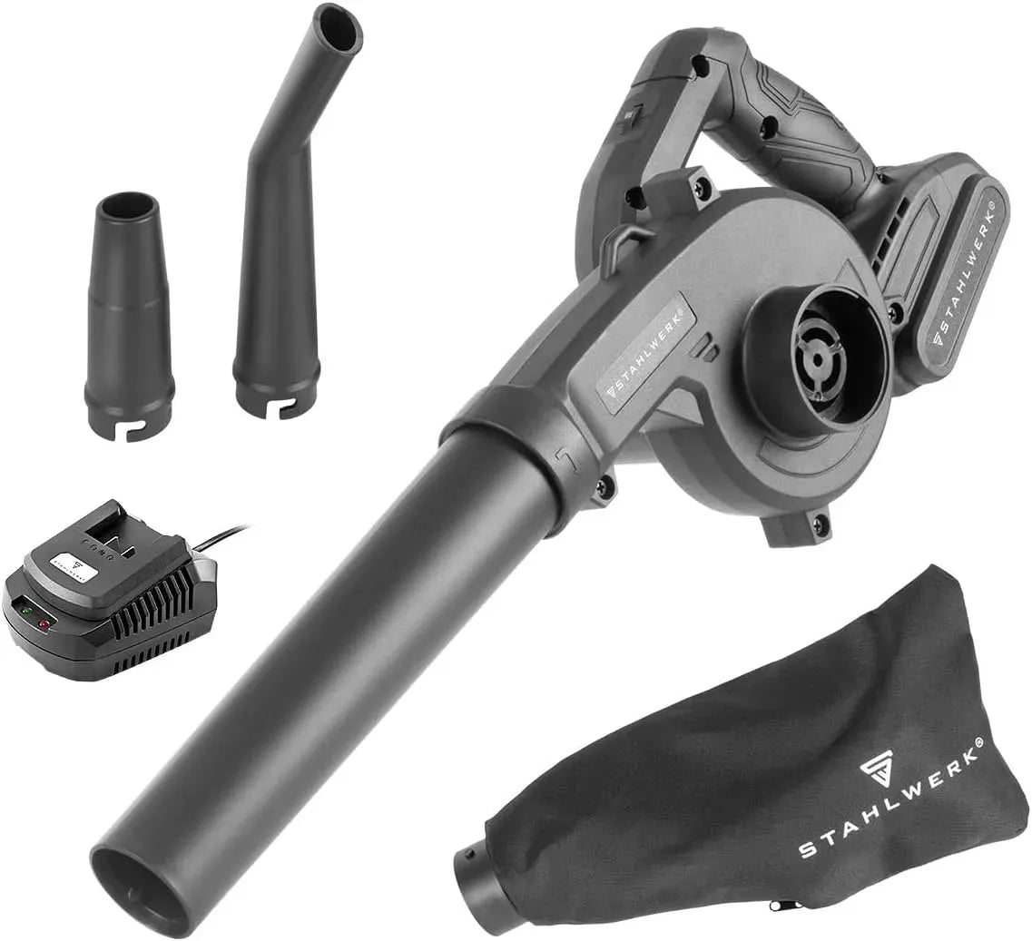 Aspirateur, 20 V, STAHLWERK MAG-20, mini souffleur pratique jusqu'à 98 m/s et 18 000 tr