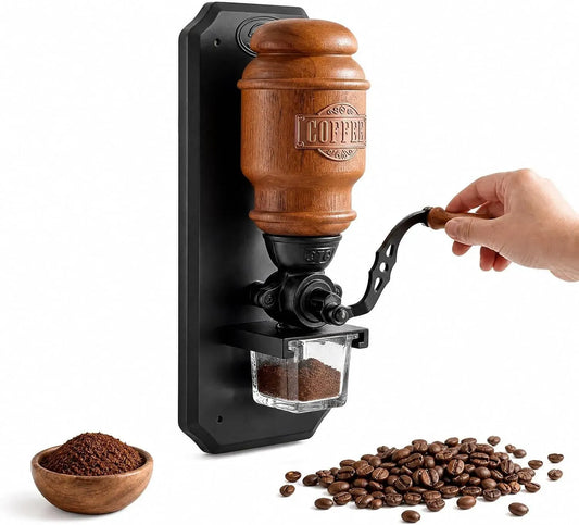 Moulin, broyeur à grains de café, 20 g, professionnel, verre, pour usage domestique ou professionnel