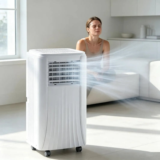 Climatiseur BTU 4 4-en-1, silencieux, Unité de Climatisation Silencieuse pour Chambre, 9000