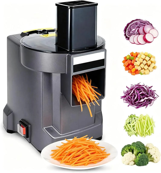 3-en-1 Machine à Couper, 100 W, professionnel, acier inoxydable, pour oignons et pommes de terre