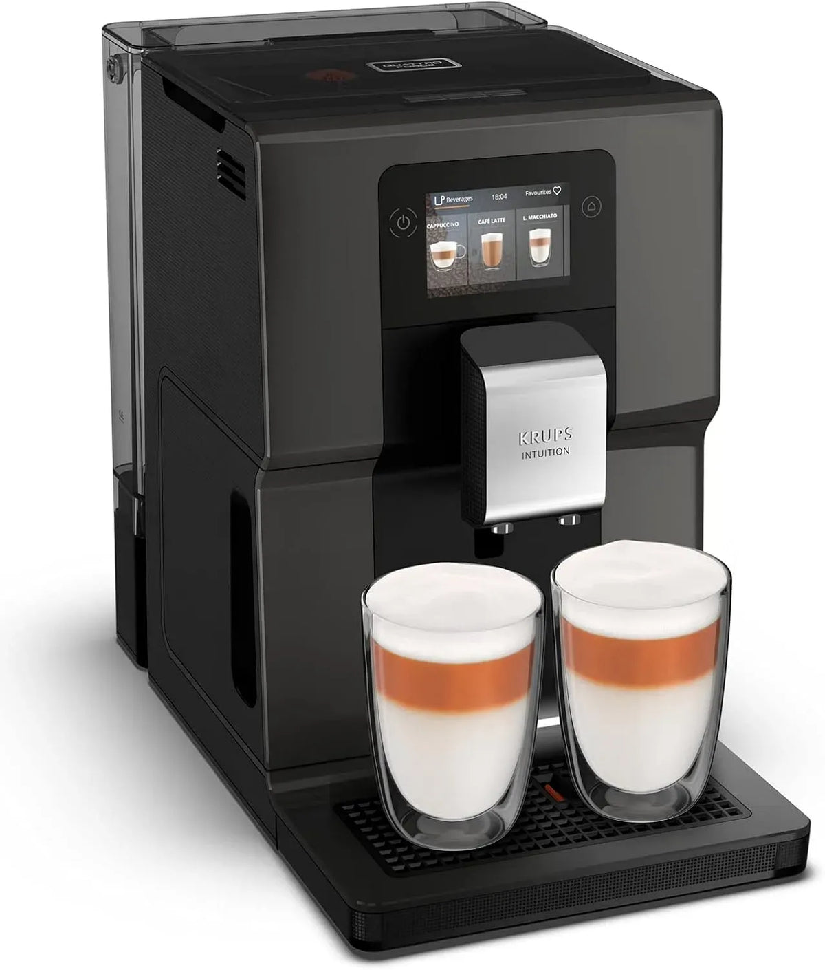 Krups EA872B Machine à café automatique, tactile, dimensions personnalisables, 11 boissons personnalisables