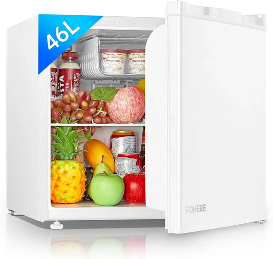 Réfrigérateur, 46 L, FOHERE, thermostat, silencieux, Mini bar pour Chambre, Thermostat Réglable