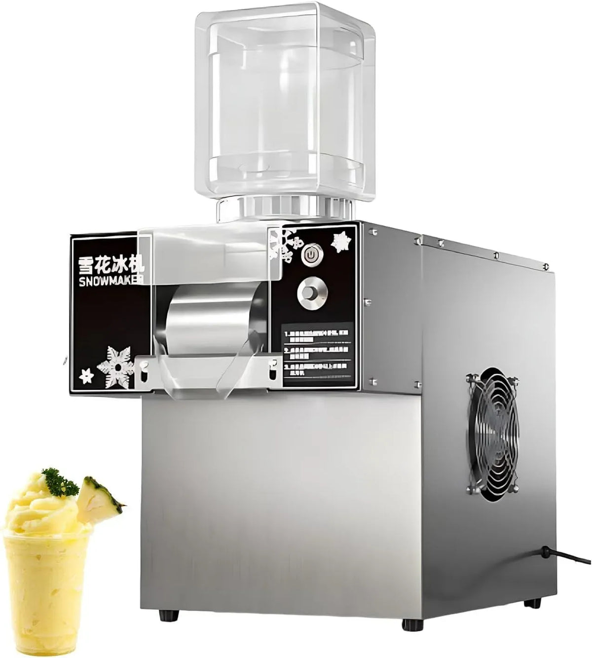 360W/750W Machine à Bingsu, 360 W, 750 W, décoration de salon, professionnel, pour Kakigori