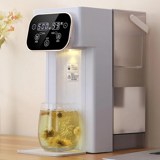 Distributeur, Filtre, système de filtration d'eau potable, 3 L, verrouillage, grand réservoir, décoration de salon, 2 zones de température