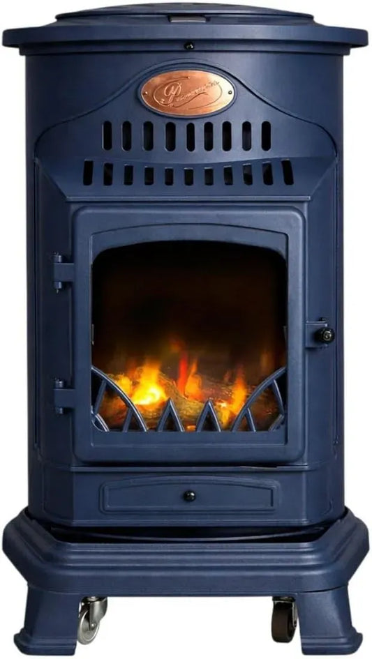 Ustensile de cuisson, fonte, roulettes de déplacement, 4K UHD, bleu, Chauffage d'appoint Design Traditionnel Bleu Saphir Mat, 3,4 KW
