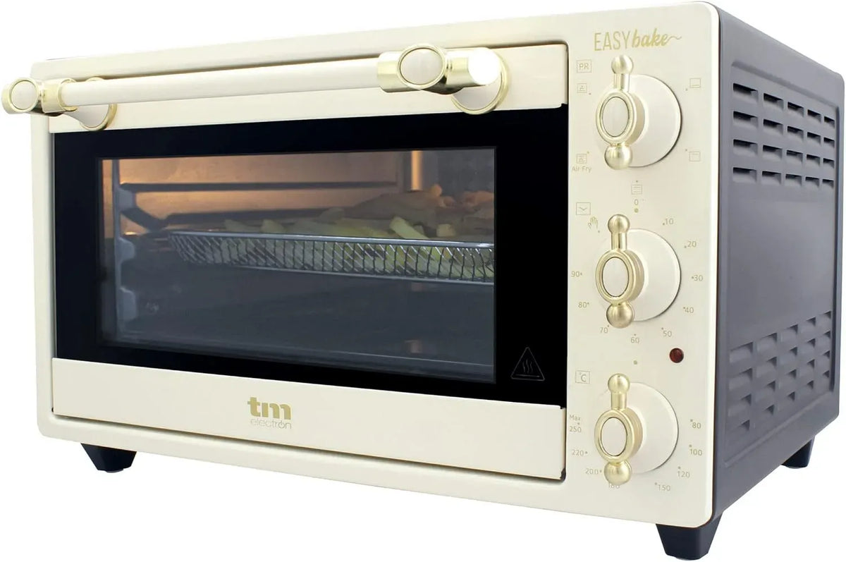 Four électrique TMPHO020REB, 20 L, 5 programmes, 80 à 250 °C, compact, 2 zones de température, 4 accessoires inclus, 5 fonctions