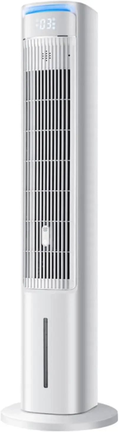 Climatiseur, portable, minuteur, 3 vitesses, oscillation, rafraîchisseur d'air par évaporation avec 3 Vitesses, Oscillation à 80°, minuterie 12 h