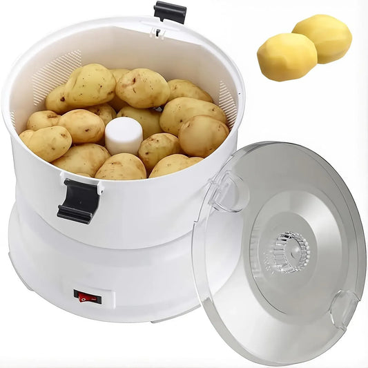 Éplucheur de pommes de terre électrique, pour Capacité de pelage rapide pour la cuisine domestique, capacité de 1 kg, éplucheur automatique de légumes